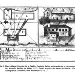mapa capela, hospital e baños